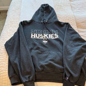 Champion UConn Huskies Dark Gray Hoodie